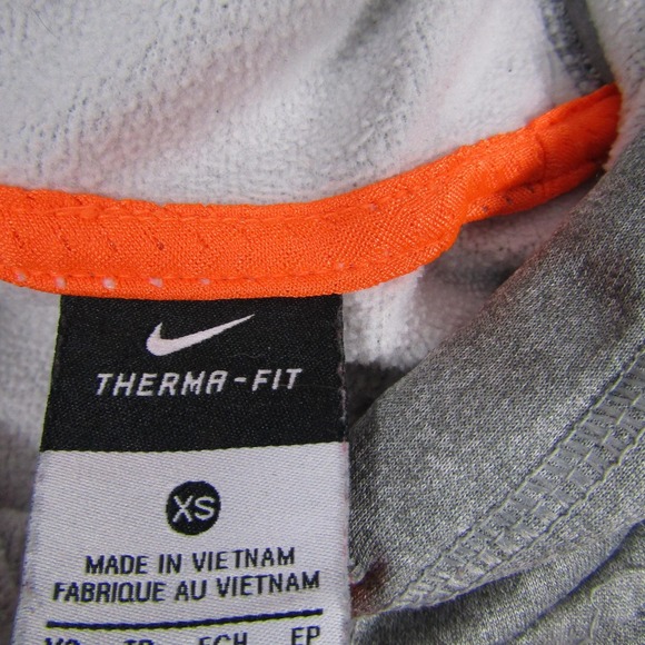 Nike Hoodie Womens XS Gray Therma Fit Pullover Hooded Sweatshirt Logo 457127-063 - Picture 2 of 7